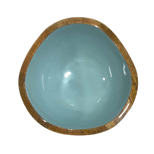 Petits bols courbés en mangue et émail Indy Home