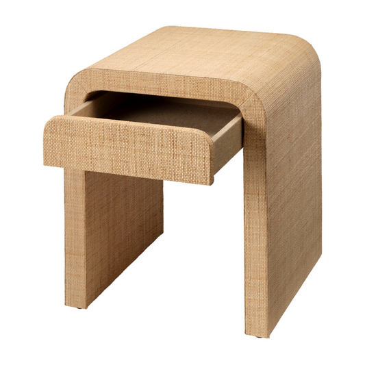 Table d'appoint en raphia